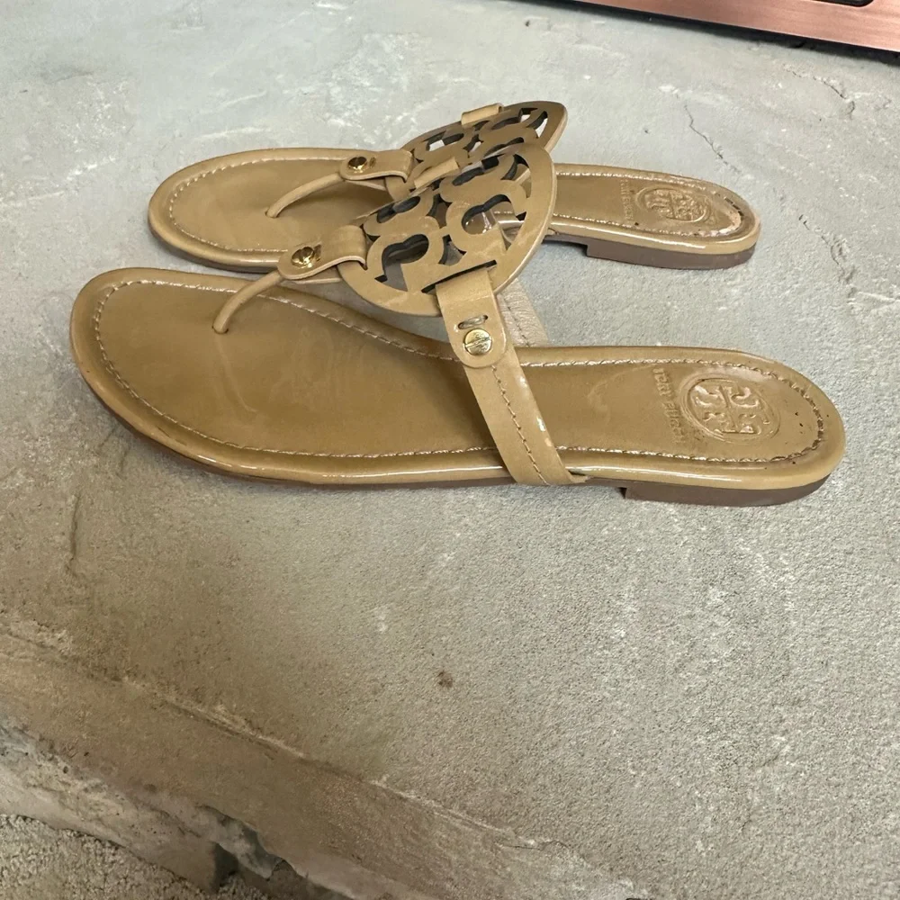 Tory Burch Miller Sandals in Sand - Picture 2 of 7